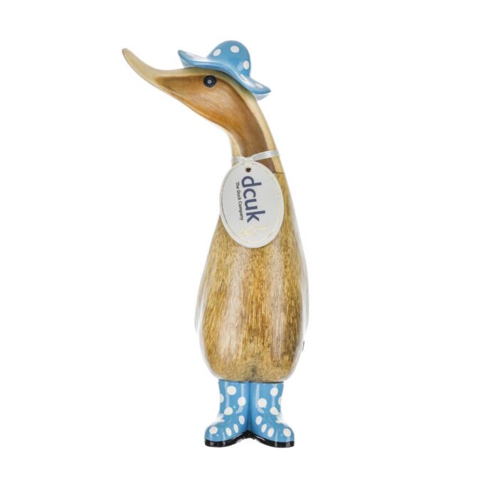 DCUK Spotty Hat and Boots Duckling - Blue
